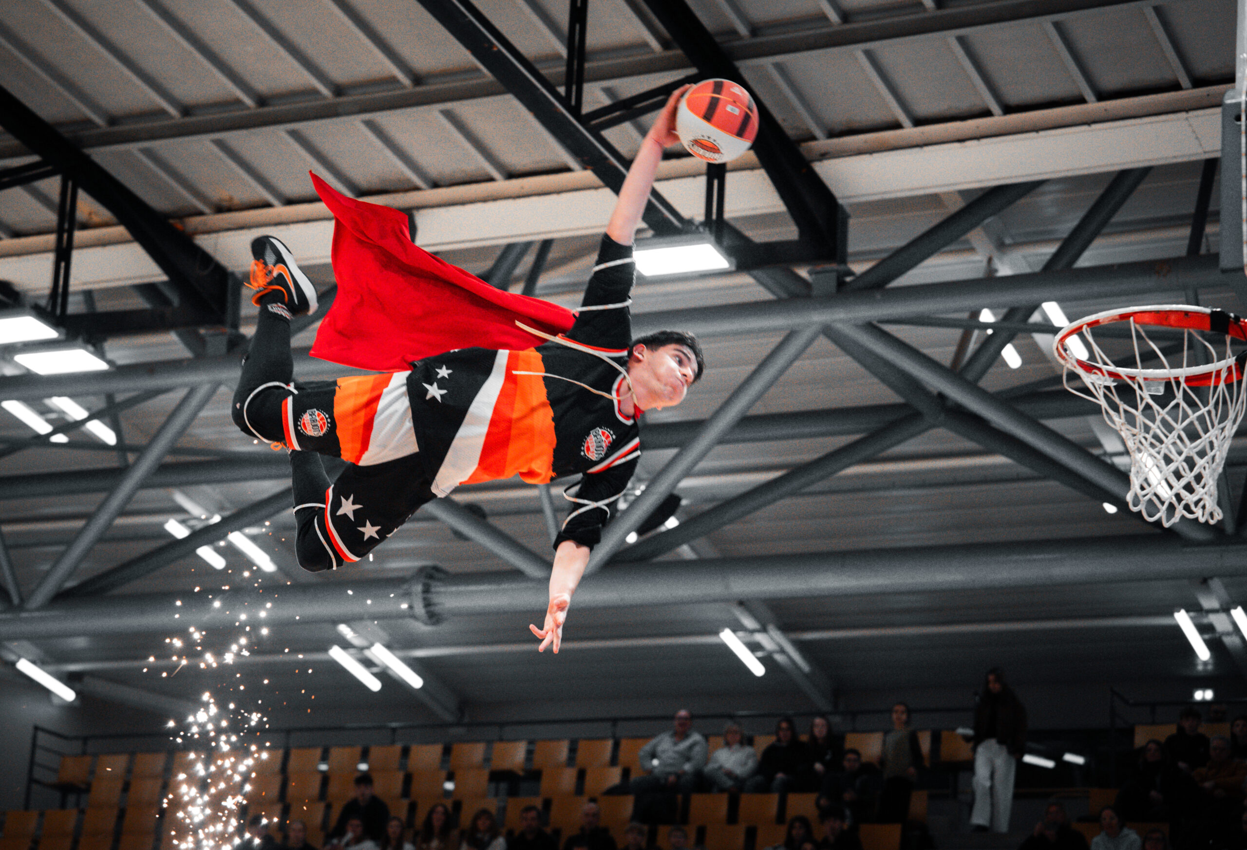 Basketteur acrobatique